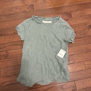 Free People Green T-shirt